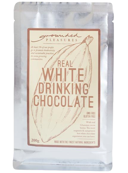 Real White Drinking Chocolate by Grounded Pleasures 200g - Wild Timor Coffee Co.